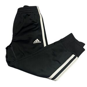 adidas Black Sweatpants with White Stripes